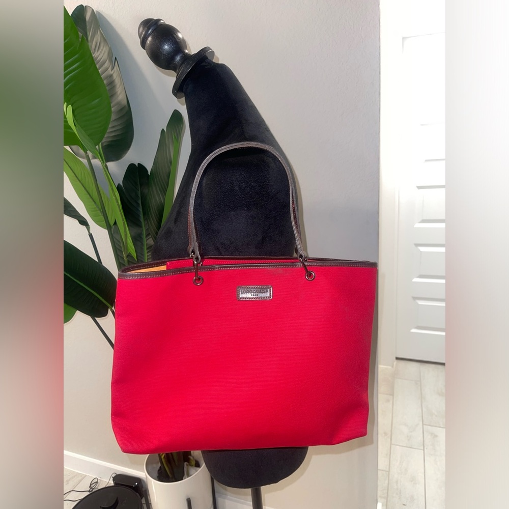 RARE Longchamp canvas tote bag